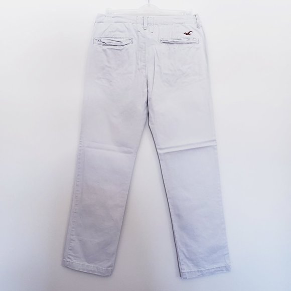 🔴 3/$40 - Hollister Chino Pants - Off White/Beige - Picture 2 of 9